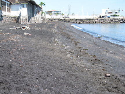 Santa Rosalia Black Sand Beach