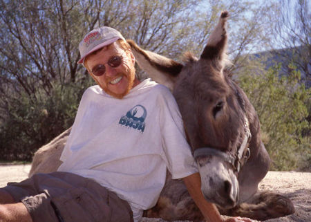 Graham with Burro