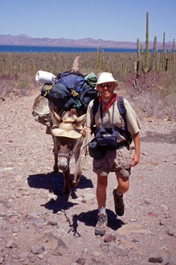 Graham with Burro