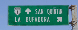 La Bufadora Sign