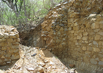 Real de Santa Ana mill wall