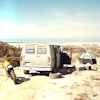 Camping on the Baja beach 1985